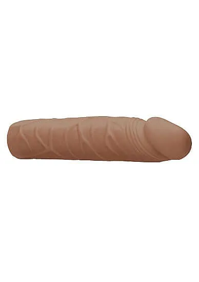 SHOTS AMERICA Male Sex Toys Experience Realistic Pleasure with the Realrock Penis Sleeve 7 inches in Medium Skin Tone