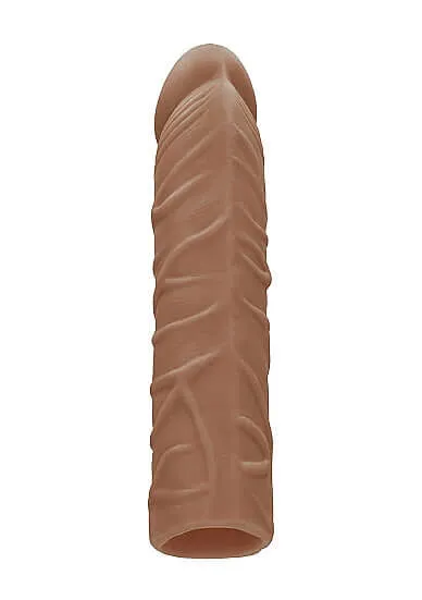 SHOTS AMERICA Male Sex Toys Experience Realistic Pleasure with the Realrock Penis Sleeve 7 inches in Medium Skin Tone