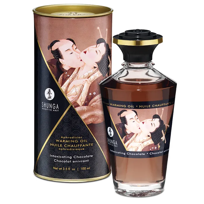 Shunga Aphrodisiac Warming OilIntoxicating Chocolate 35oz SHUNGA Female Sex Toys Shunga Aphrodisiac Warming OilIntoxicating Chocolate 35oz SHUNGA Female Sex Toys