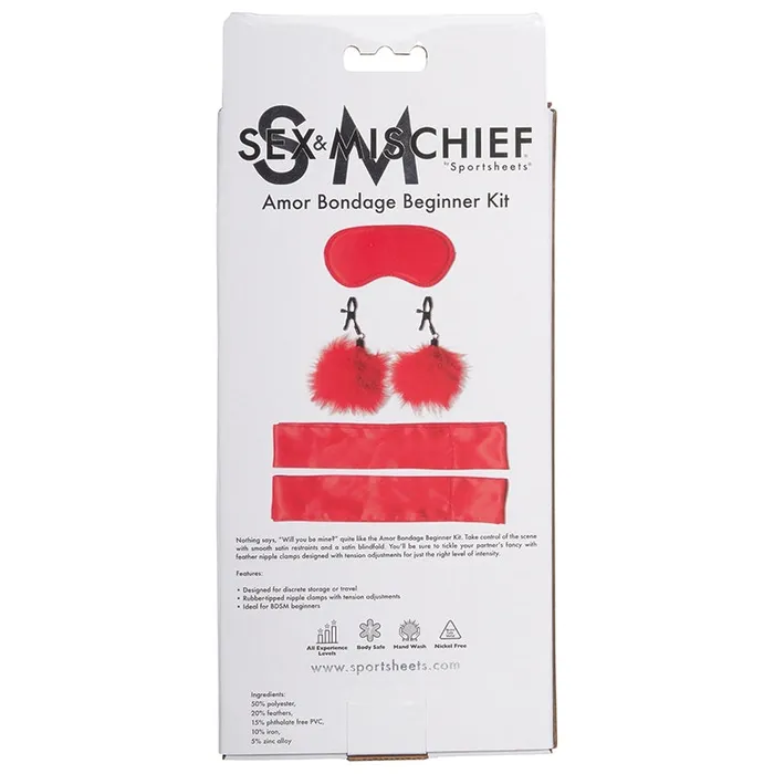 SPORTSHEETS Couples SM Amor Bondage Beginner Kit