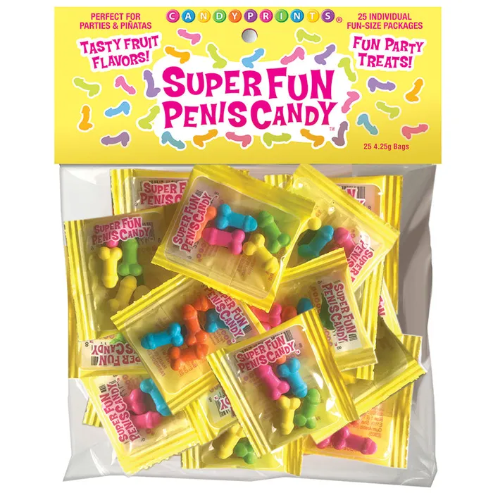 Super Fun Penis Candy Fun Size Individual Packets Bag of 25 CANDYPRINTS Male Sex Toys Super Fun Penis Candy Fun Size Individual Packets Bag of 25 CANDYPRINTS Male Sex Toys