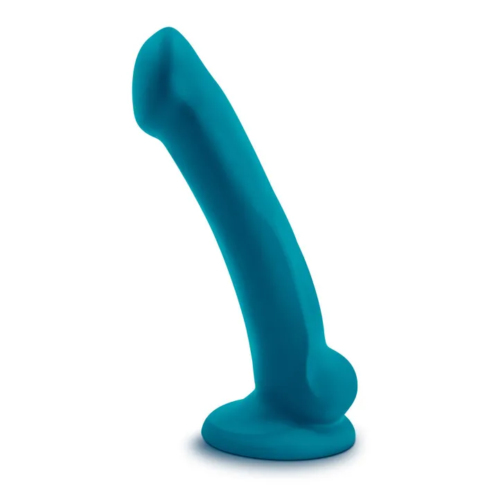 Temptasia By Blush Reina Realistic GSpot Teal 7Inch Long Dildo With Balls Suction Cup Base Blush Dildos