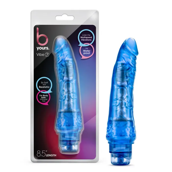 Vibrators Blush B Yours By Blush Vibe 7 Realistic Blue 85Inch Long Vibrating Dildo Vibrators Blush B Yours By Blush Vibe 7 Realistic Blue 85Inch Long Vibrating Dildo