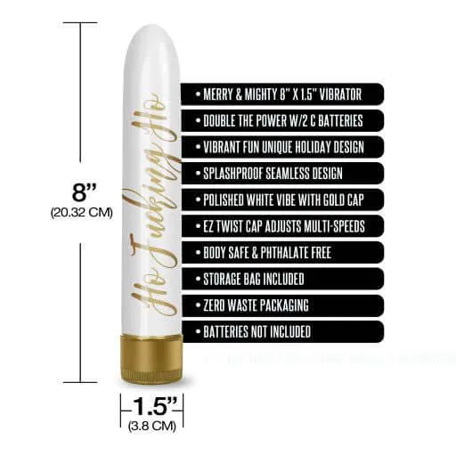 Vibrators Global Novelties Prints Charming Santas Helper Ho Fucking Ho Vibe Powerful MultiSpeed Vibrator