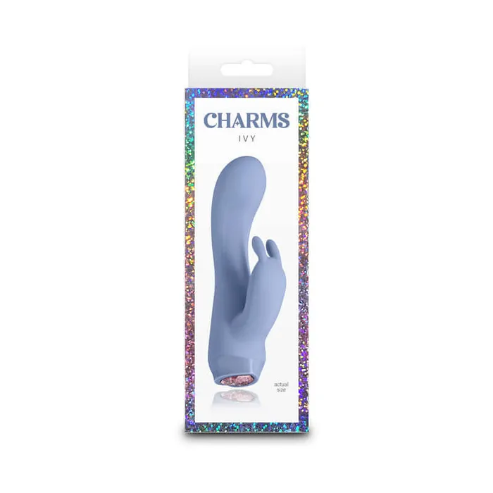 Vibrators NS Novelties Discover Delight Charms Ivy Blue Rabbit Vibrator from NS Novelties Vibrators NS Novelties Discover Delight Charms Ivy Blue Rabbit Vibrator from NS Novelties
