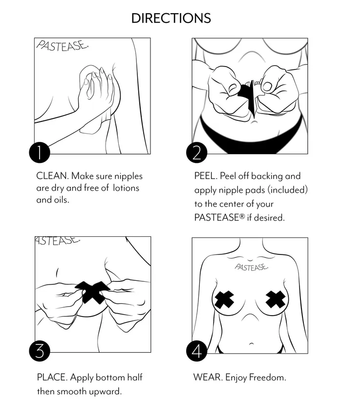 Vibrators Pastease Pastease Brand Liquid Pink Heart Nipple Pasties Unveil Your Inner Passion