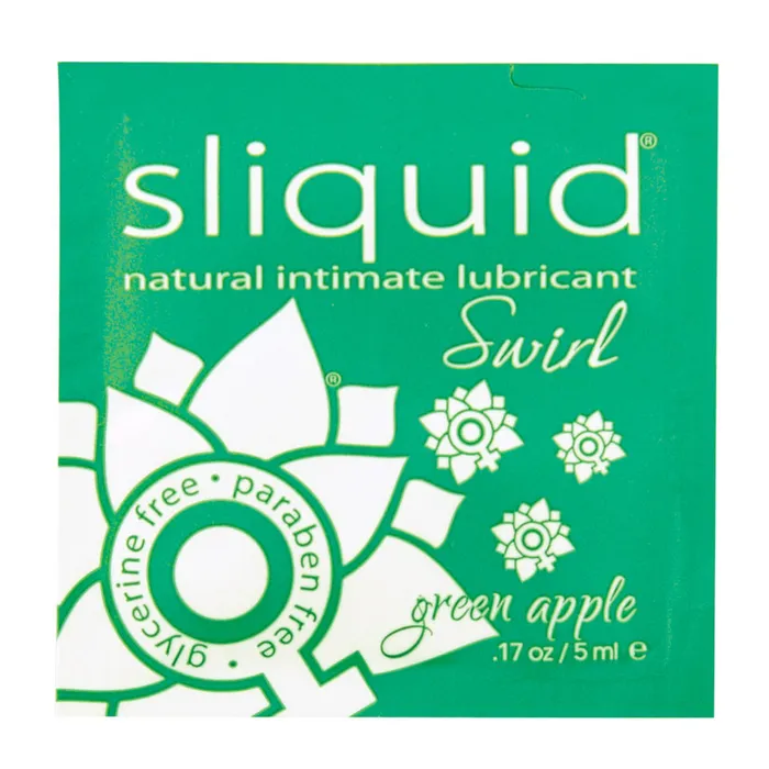 Vibrators SLIQUID Sliquid Swirl Foil PacketGreen Apple 17oz