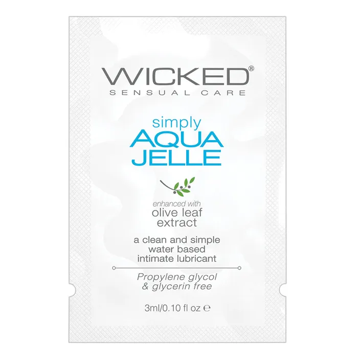 Wicked Simply Aqua Jelle Foil 3ml WICKED SENSUAL Vibrators