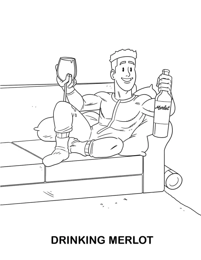 Wood Rocket Adults Doing Adult Shit Coloring Book Vibrators