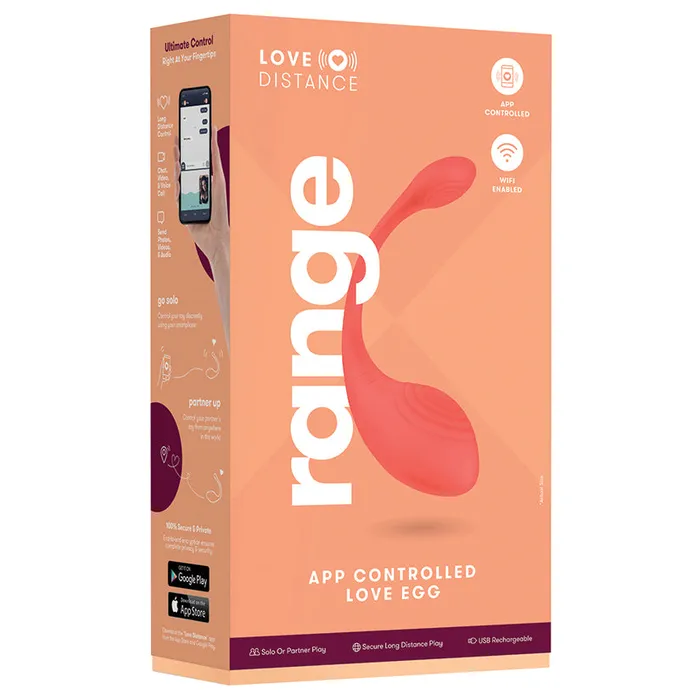 Xgen Vibrators Love Distance Range App Controlled Love Egg