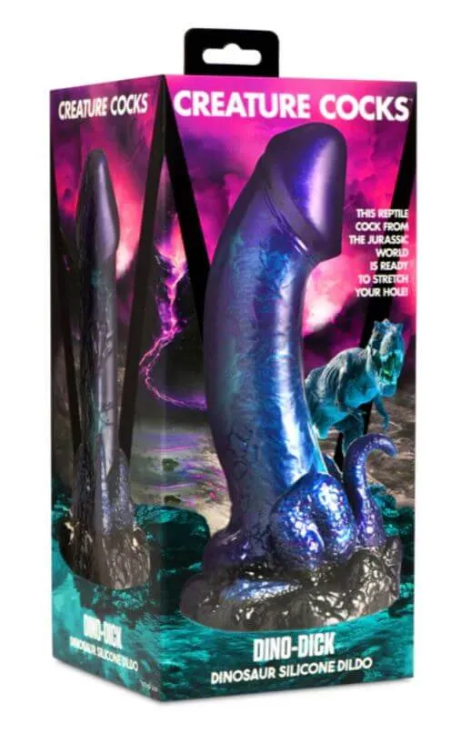XR Brands Dildos Creature Cocks DinoDick Dinosaur Silicone Dildo Fantasy Suction Cup Dildo