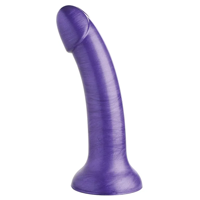 Xr Brands Strap U GTastic Metallic Silicone DildoPurple 7 Dildos