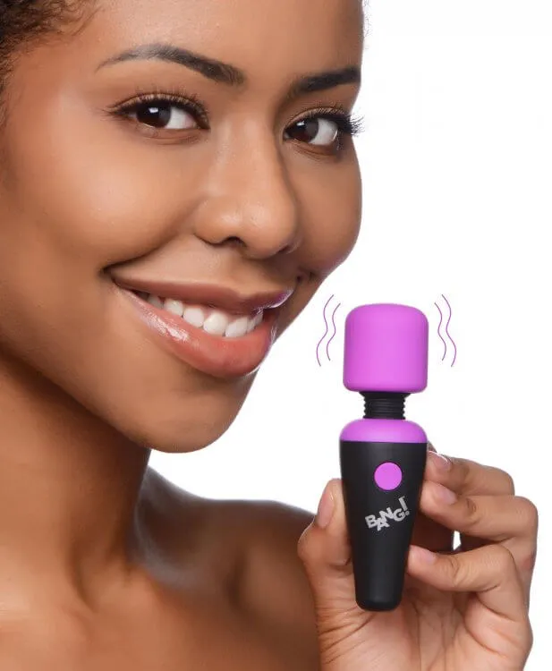 XR Brands Vibrators Bang 10X Vibrating Mini Wand Purple