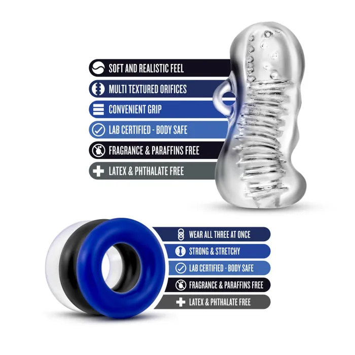 Anal Blush Novelties Quickie Kit Jerk Off Clear