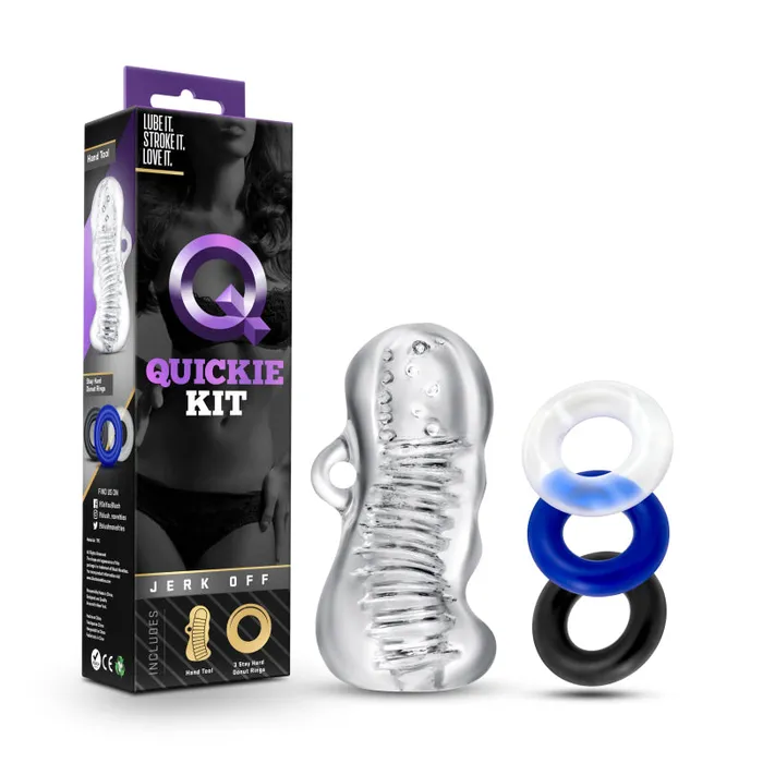 Anal Blush Novelties Quickie Kit Jerk Off Clear