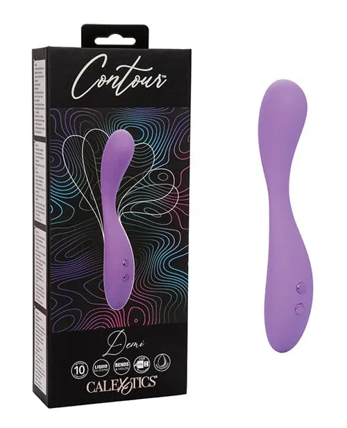 CalExotics Contour Demi Flexible Massager Purple Vibrators