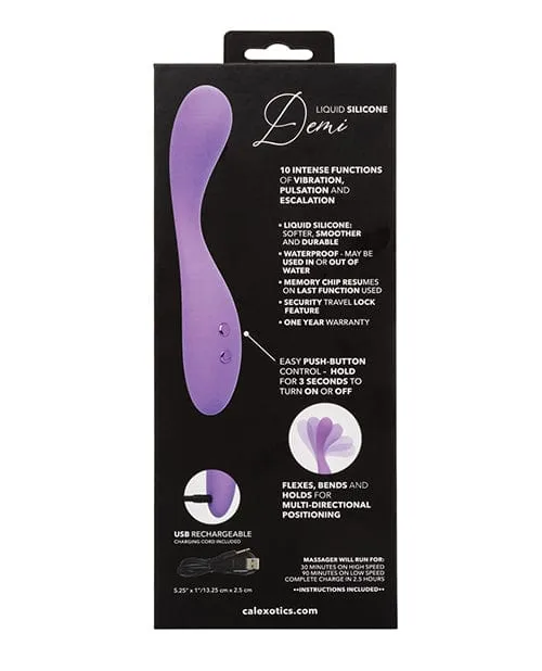 CalExotics Contour Demi Flexible Massager Purple Vibrators