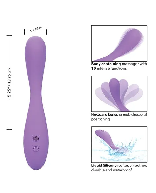 CalExotics Contour Demi Flexible Massager Purple Vibrators