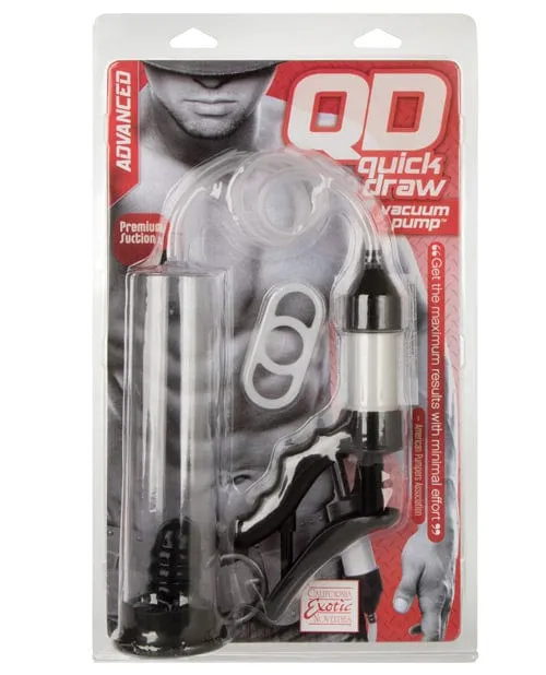 CalExotics Male Sex Toys Quick Draw Vacuum Pump Clear