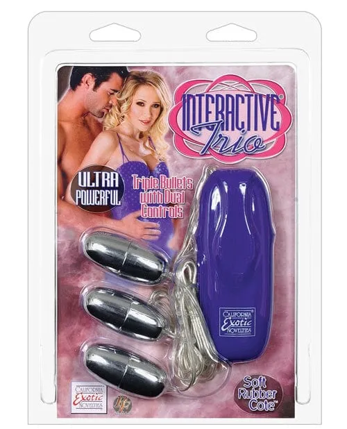 CalExotics Vibrators Interactives Trio Blue