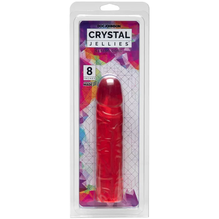 Crystal Jellies Classic 8 Inch Pink Doc Johnson Anal