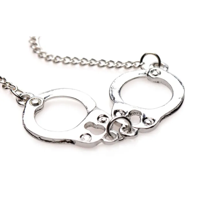 Cuff Her Handcuff Necklace XR Brands Master Series Female Sex Toys