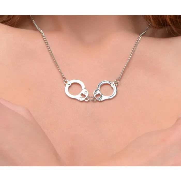 Cuff Her Handcuff Necklace XR Brands Master Series Female Sex Toys