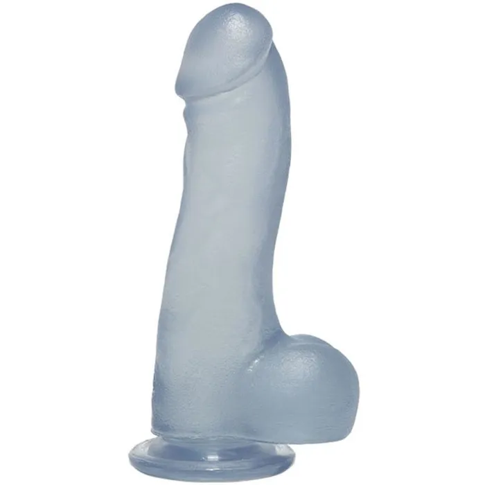Dildos Crystal Jellies 75 Inch Master Cock With Balls Doc Johnson