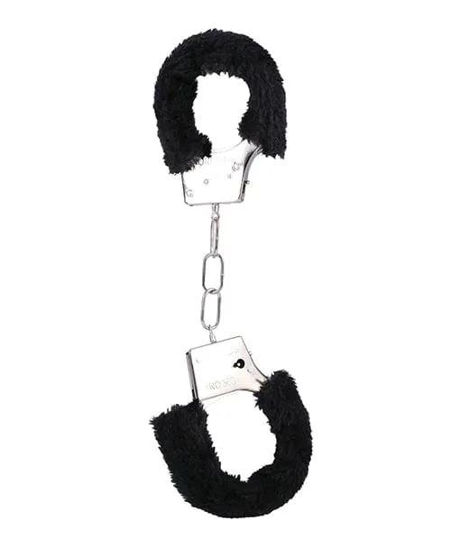 Doc Johnson Anal In A Bag Furry Handcuffs Black