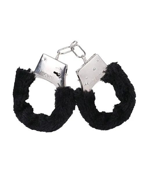 Doc Johnson Anal In A Bag Furry Handcuffs Black