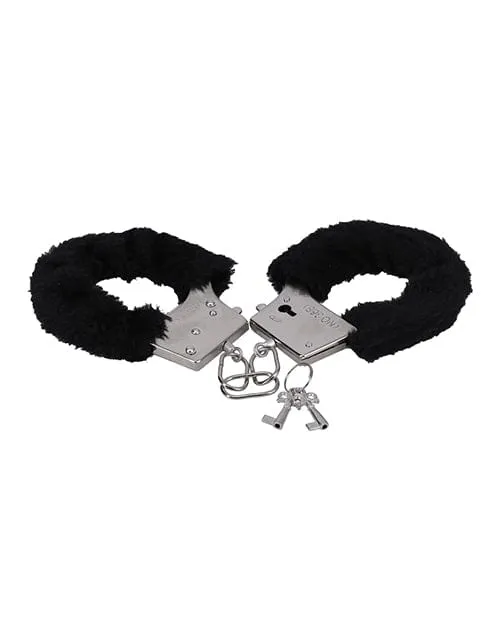 Doc Johnson Anal In A Bag Furry Handcuffs Black