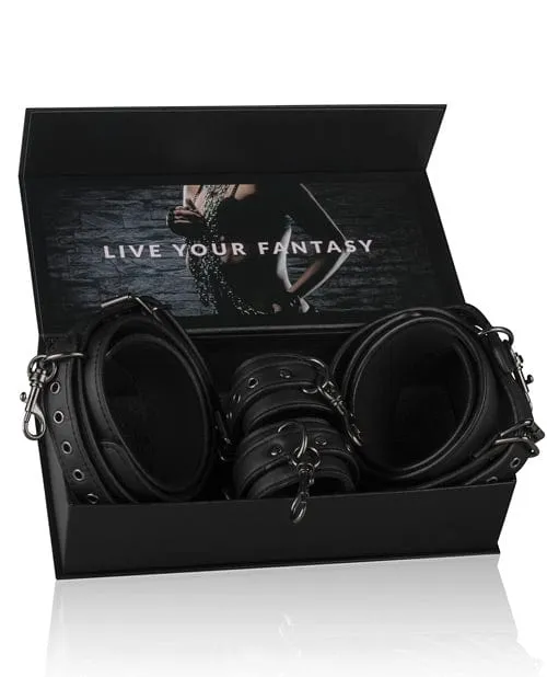 Easy Toys Easy Toys Thigh Wrist Cuff Set Black Anal