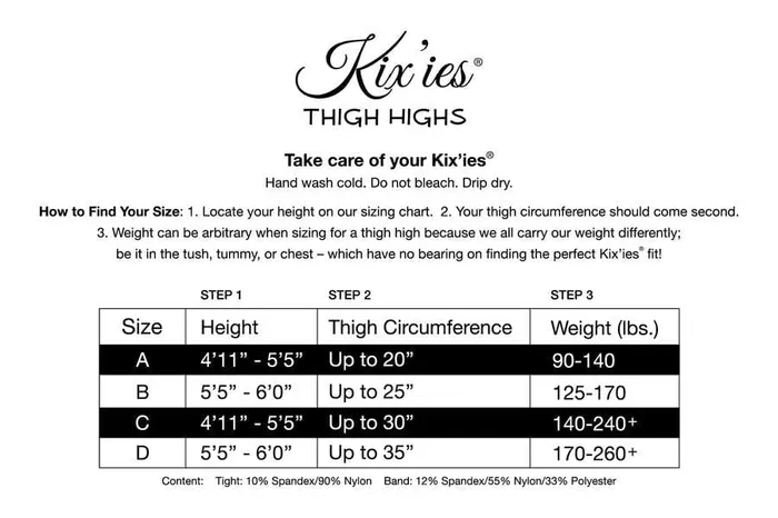Kixies Anal Kixies Michelle Large Fishnet Thigh High Black B Kixies Anal Kixies Michelle Large Fishnet Thigh High Black B