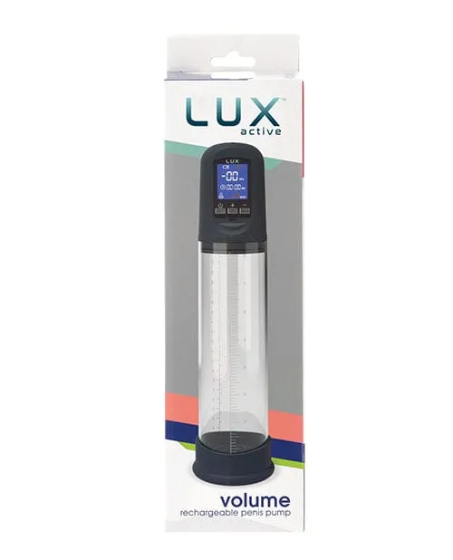 Male Sex Toys BMS Enterprises Lux Active Volume Rechargeable Penis Pump Black Male Sex Toys BMS Enterprises Lux Active Volume Rechargeable Penis Pump Black