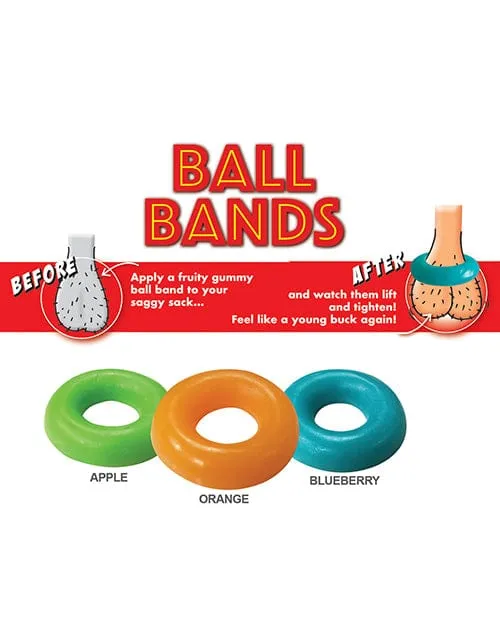 Male Sex Toys Hott Products Gummy Ball Bands 3 Pack Asst Colorsflavors