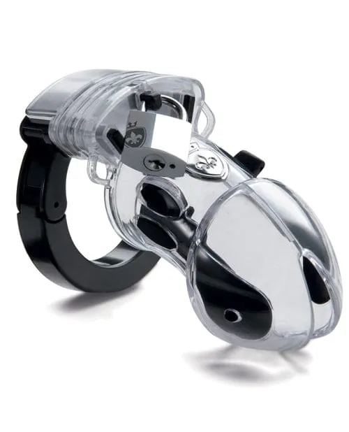 Mystim Male Sex Toys Mystim Pubic Enemy 1 Cock Cage Clear