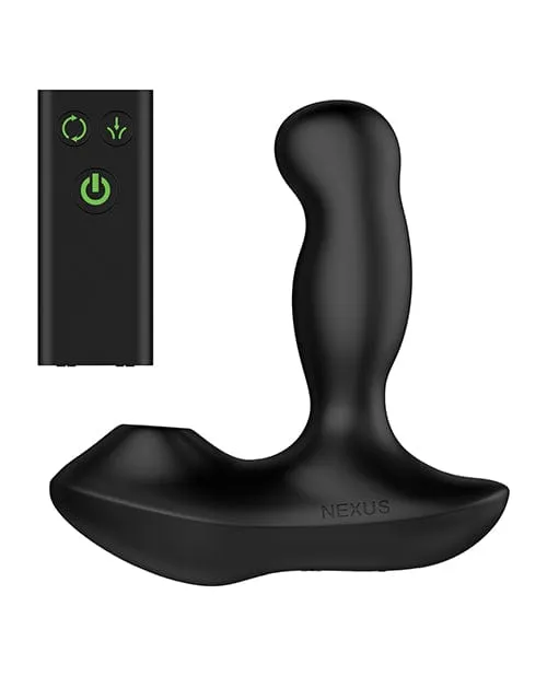 Nexus Nexus Revo Air Rotating Prostate Massager with Suction Black Anal