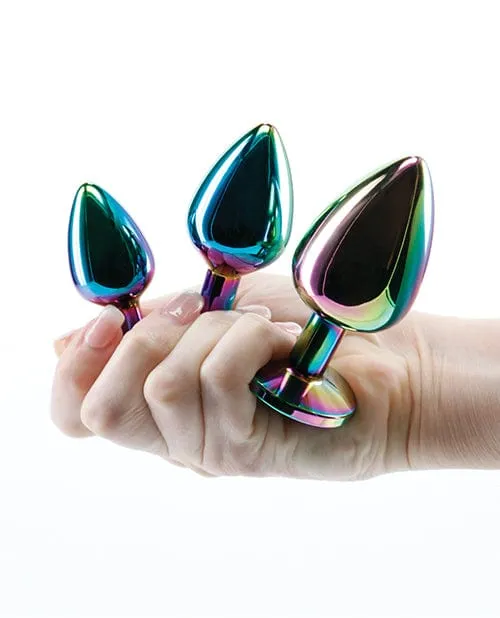 NS Novelties Anal Rear Assets Rainbow Gem Anal Trainer Kit Multi Color