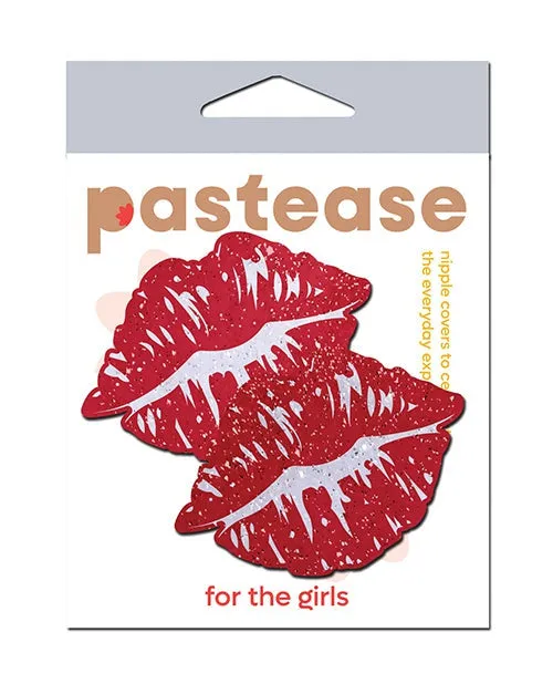 Pastease Vibrators Pastease Premium Sparkle Kissing Lips Red OS