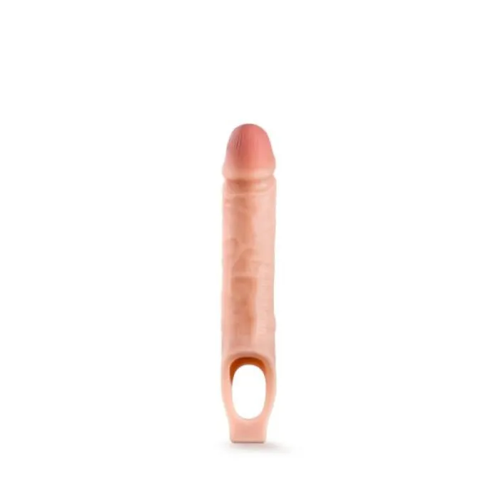 Performance 10 Inch Cock Sheath Penis Extender Vanilla Blush Novelties Dildos
