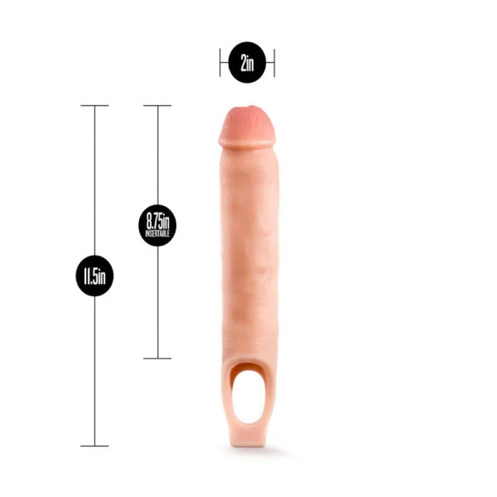Performance Plus 115 Inch Silicone Cock Sheath Penis Extender Vanilla Blush Novelties Dildos Performance Plus 115 Inch Silicone Cock Sheath Penis Extender Vanilla Blush Novelties Dildos