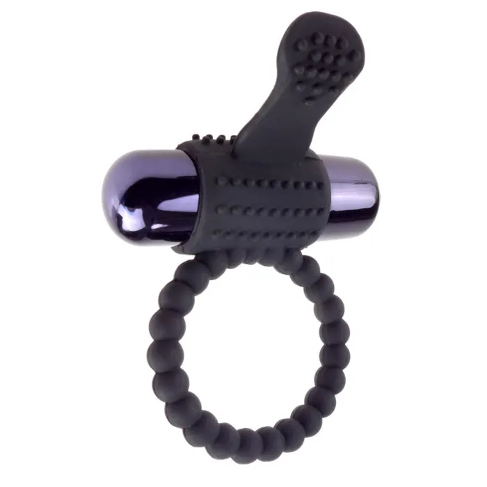 Pipedream Fantasy CRingz Vibrating Silicone Super Ring Black Couples