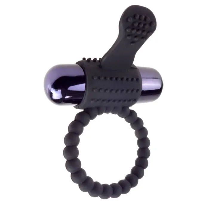 Pipedream Fantasy CRingz Vibrating Silicone Super Ring Black Couples