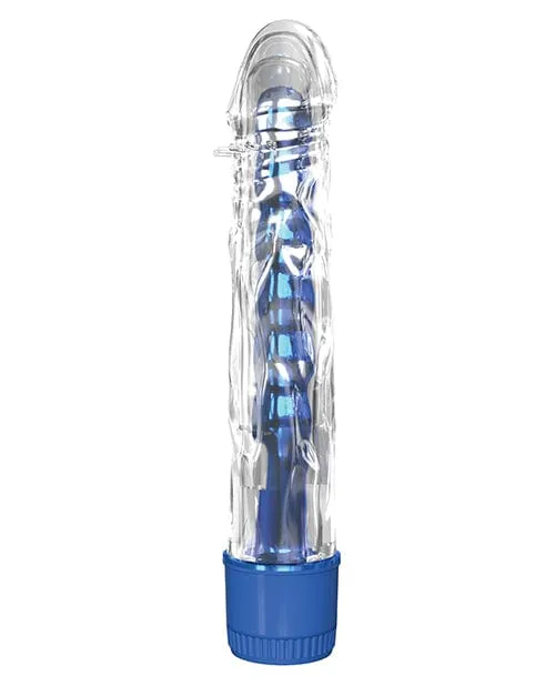 Pipedream Products Classix Mr Twister Vibe with Sleeve Blue Vibrators Pipedream Products Classix Mr Twister Vibe with Sleeve Blue Vibrators