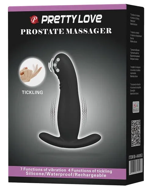 Pretty Love Eudora Vibrating Prostate Massager 7 Function Black Pretty Love Anal