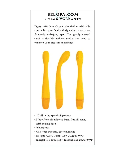 Selopa Vibrators Selopa Lemon Squeeze Yellow
