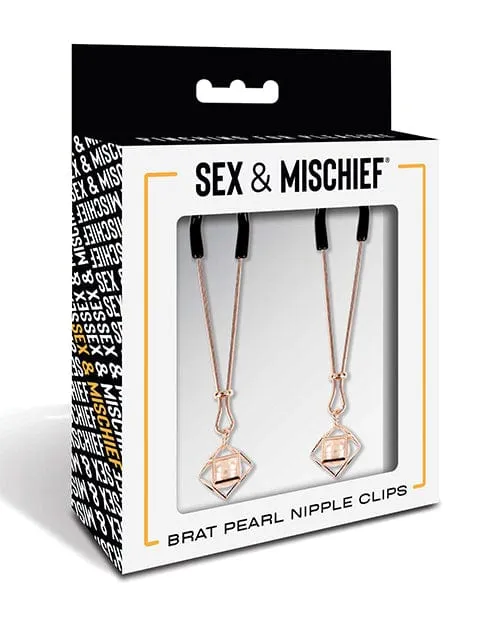 Sex Mischief Brat Pearl Nipple Clips Sex Mischief Couples