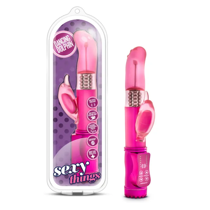 Sexy Things Dancing Dolphin Fuchsia Blush Novelties Vibrators