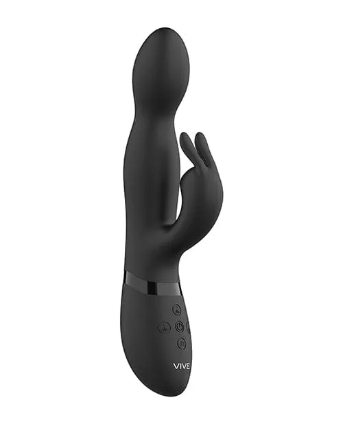 Shots America Vibrators Shots Vive Niva Rotating Rabbit Black