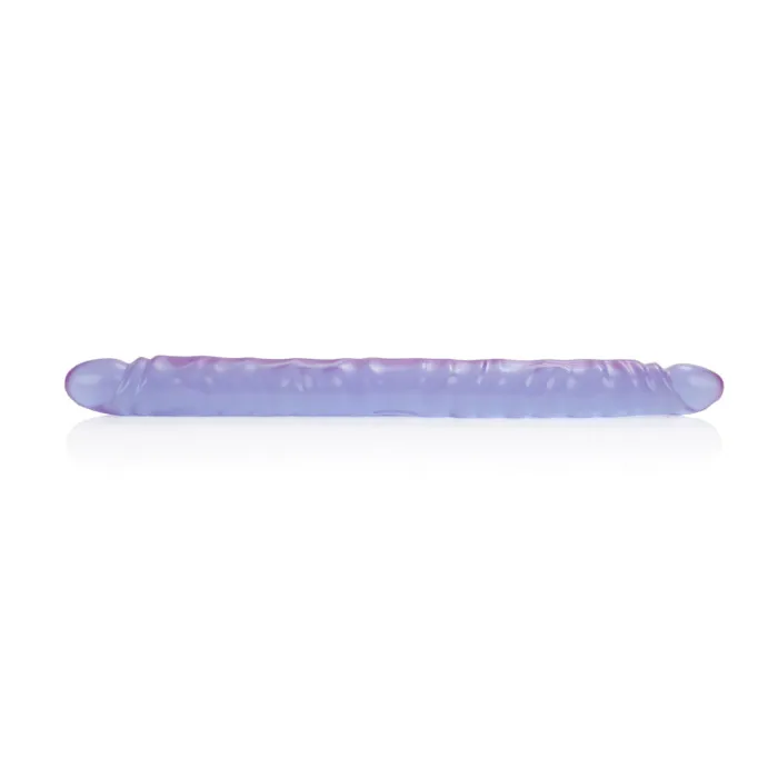 Slim Jim Duo 17 Inches Veined Super Slim Dong Purple CalExotics Dildos